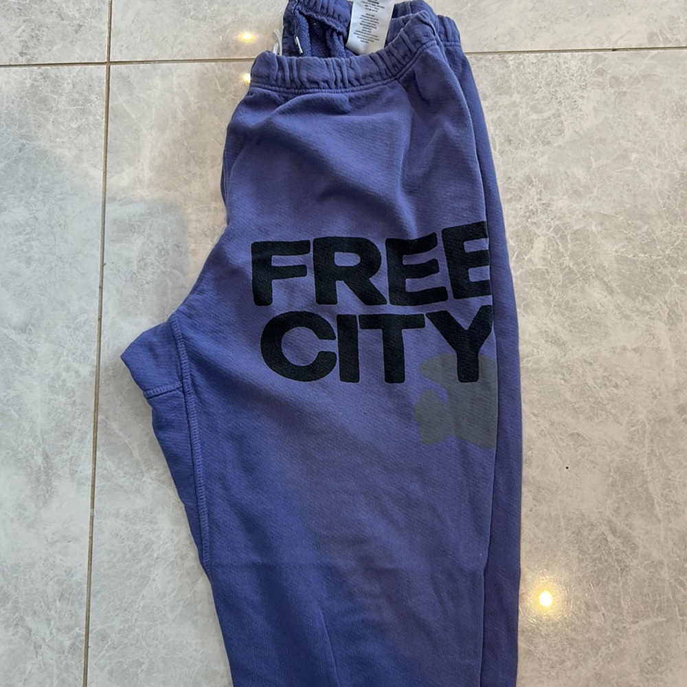 Free city sweat pant jogger track pants low rise M